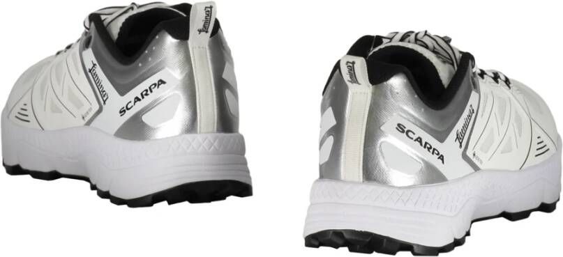 Herno Sportieve Sneakers met Contrasterende Kleuren en Extra Veters White Heren