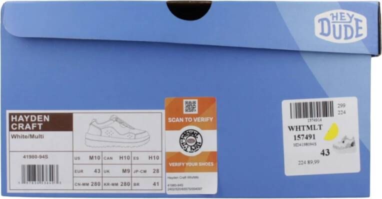 Hey Dude Ambachtelijke Sneakers White Heren