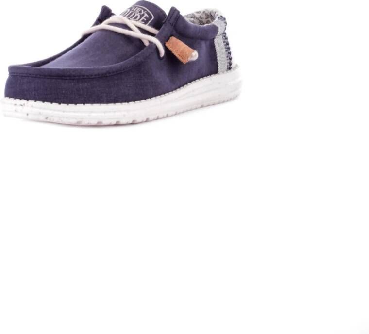 Hey Dude Blauwe Canvas Bootschoenen Blue Heren