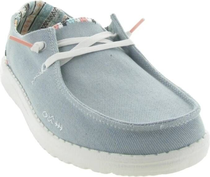 Hey Dude Boho Stijl Schoenen Blue Dames