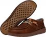 Hey Dude Donkerbruine Wally Grip Craft Leren Mocassin Brown Heren - Thumbnail 6