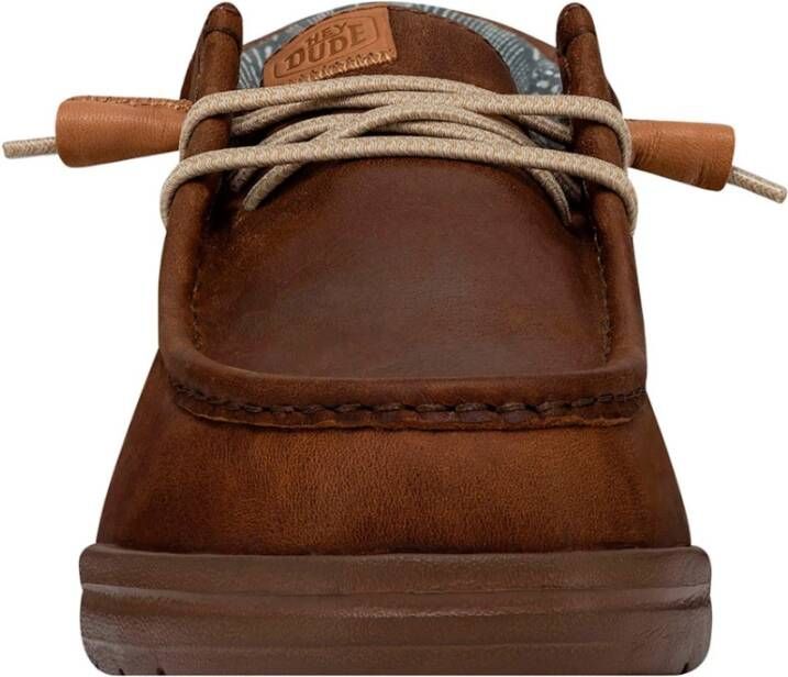 Hey Dude Bruine leren Grip Craft schoenen Brown Heren