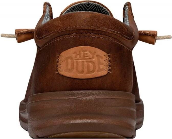 Hey Dude Bruine leren Grip Craft schoenen Brown Heren