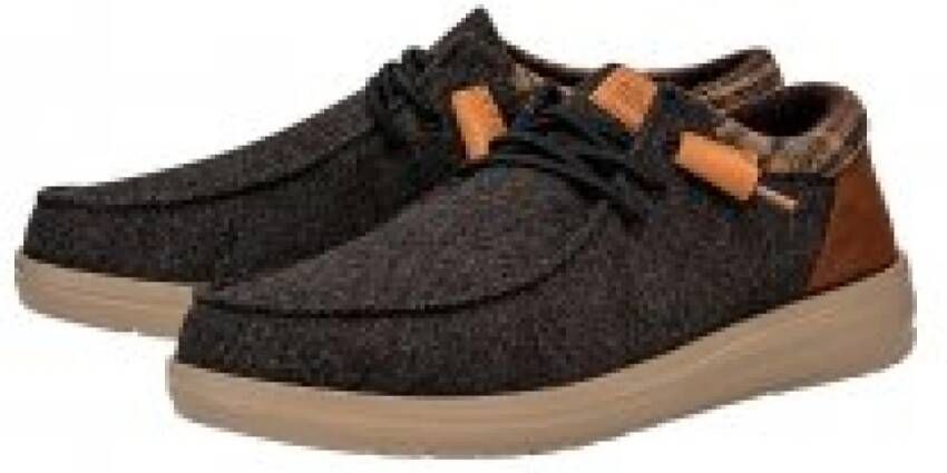 Hey Dude Bruine Wol Sneakers voor Heren Brown Heren