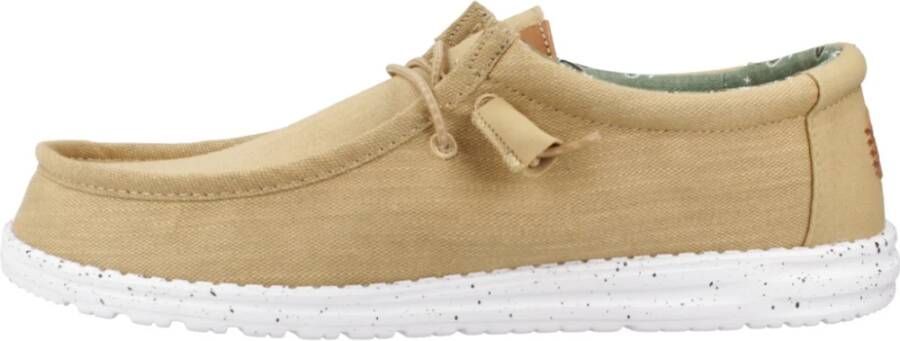 Hey Dude Canvas Veterschoenen Beige Heren