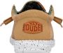 HEYDUDE Wally Washed Canvas Heren Schoenen Bruin Maat: 37 Canvas Foot Locker - Thumbnail 4