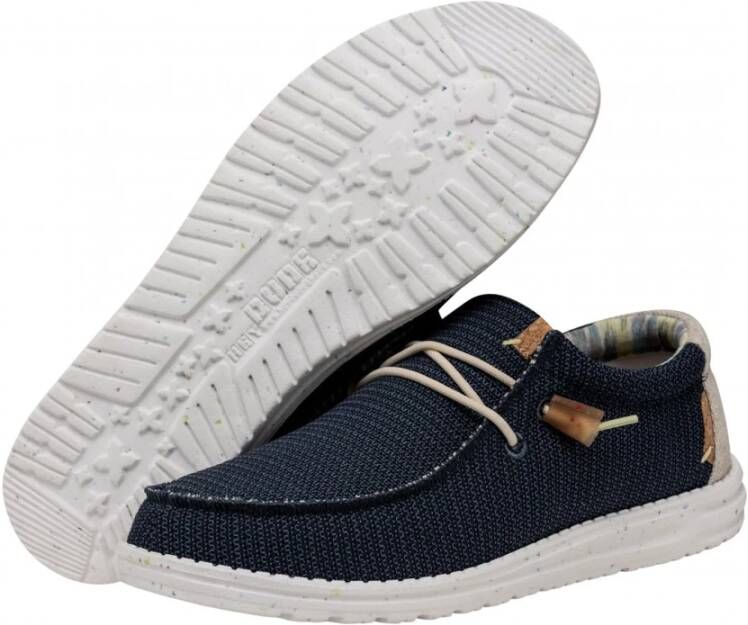 Hey Dude Comfortabele Gebreide Sneakers Blue Heren