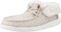 Hey Dude Fold Stitch Cozy Laced Shoes Beige Dames - Thumbnail 4