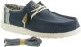 HEYDUDE Wally Break Stitch Heren Instappers Navy Blauw HD40015 - Thumbnail 12