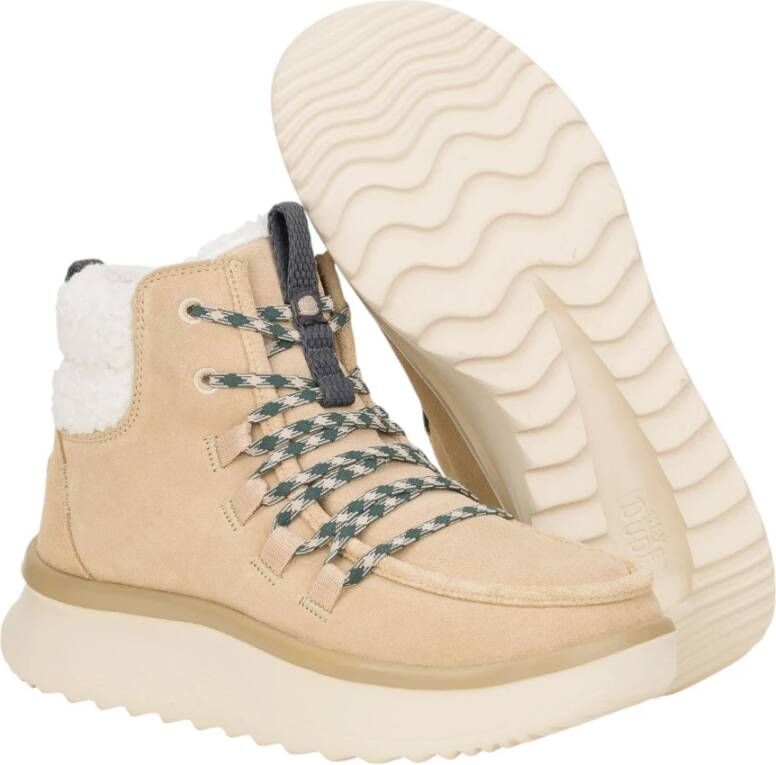 Hey Dude Gezellige Suède Apres Laarzen Beige Dames