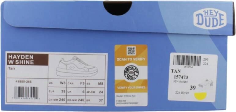Hey Dude Glanzende Hayden Sneakers