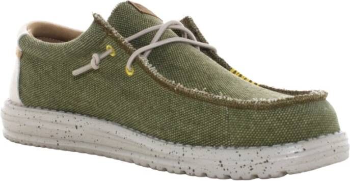 Hey Dude Heren Coastline Jute Veterschoenen Green Heren