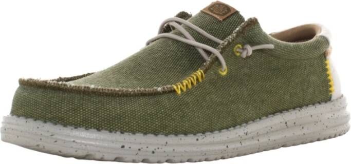 Hey Dude Heren Coastline Jute Veterschoenen Green Heren