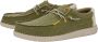 Hey Dude Groene platte schoenen Wally Coastline Jute Green Heren - Thumbnail 2