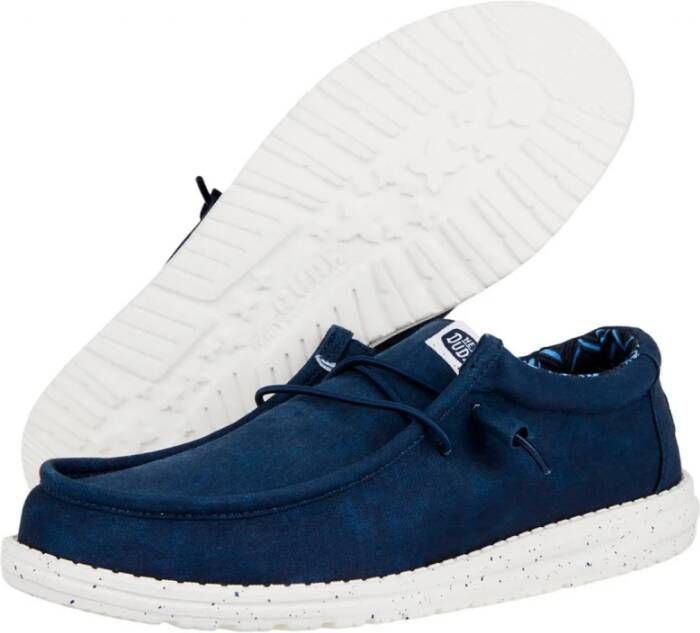 Hey Dude Laced Shoes Blue Heren