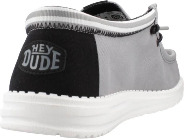 Hey Dude Laced Shoes Gray Heren