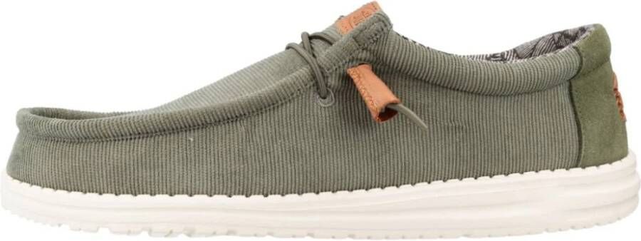 Hey Dude Laced Shoes Green Heren