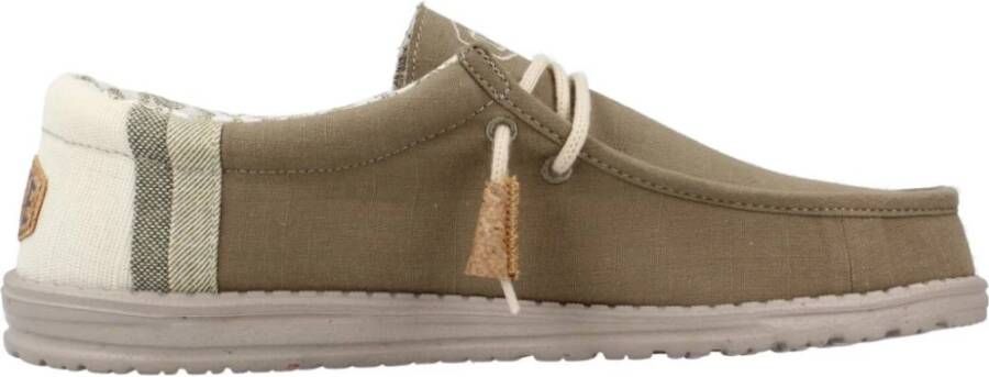 Hey Dude Laced Shoes Green Heren