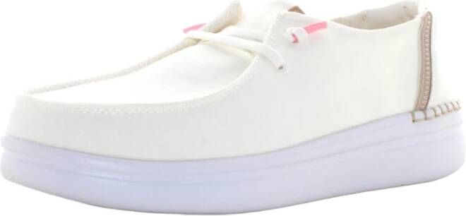 Hey Dude Lage damesschoenen White Dames