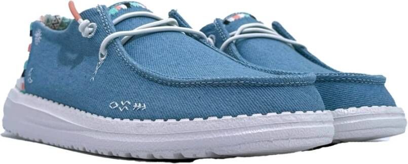 Hey Dude Loafers Blue Dames