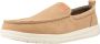 HEYDUDE Wally Grip Moc Craft Leather Heren Mocassins Tan - Thumbnail 3