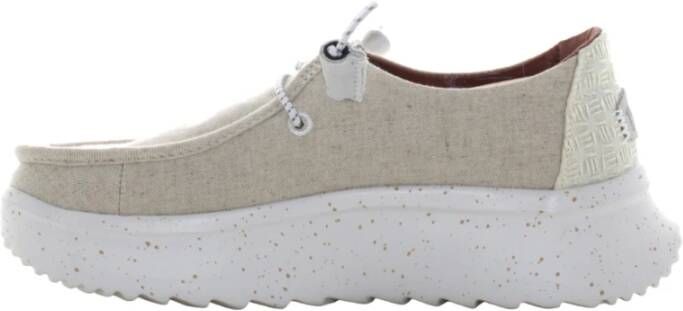 Hey Dude Platte Veterschoenen voor Dames Chambray Beige Dames