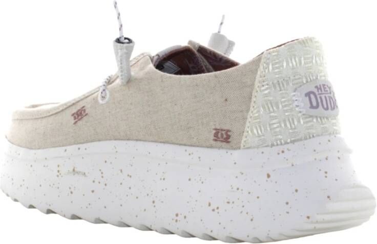 Hey Dude Platte Veterschoenen voor Dames Chambray Beige Dames