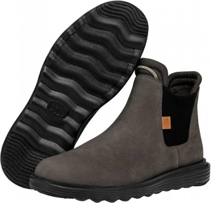 Hey Dude Premium Leren Laarzen Gray Heren