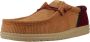 Hey Dude Ribfluwelen Veterschoenen Brown Heren - Thumbnail 4