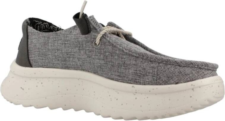 Hey Dude Geweven Veterschoenen voor Vrouwen Beige Dames