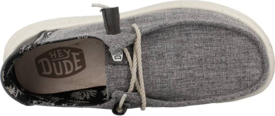 Hey Dude Geweven Veterschoenen voor Vrouwen Beige Dames