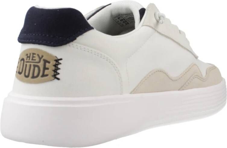 Hey Dude Canvas Sneakers voor Mannen White Heren