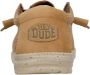 Hey Dude Beige Elastische Geweven Sneakers Beige - Thumbnail 3