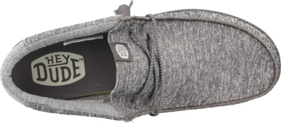 Hey Dude Sportieve Gebreide Veterschoenen Gray Heren