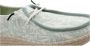 HEYDUDE Wendy Espadrille Retro Palm Dames Instappers Celadon Green White - Thumbnail 10