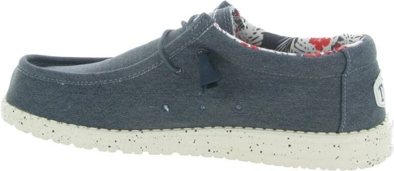 Hey Dude Stretch Canvas Schoenen Blue Heren