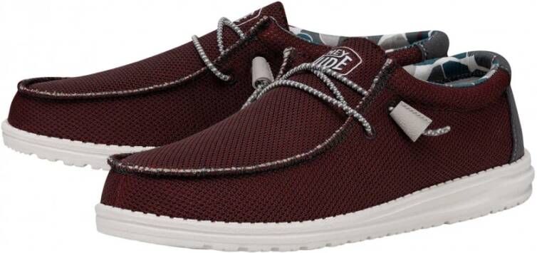 Hey Dude Triple Needle Sneaker Red Heren