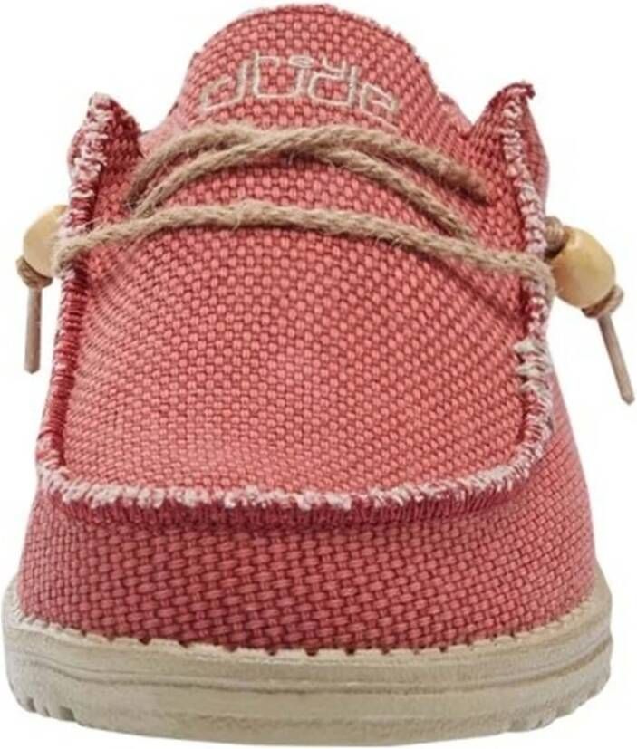Hey Dude Wally Gevlochten Sneakers Red Heren