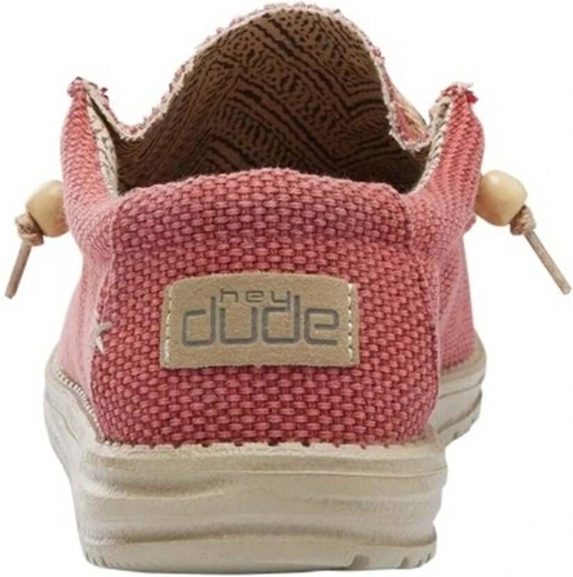 Hey Dude Wally Gevlochten Sneakers Red Heren