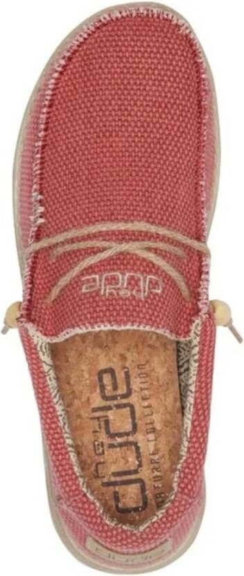Hey Dude Wally Gevlochten Sneakers Red Heren