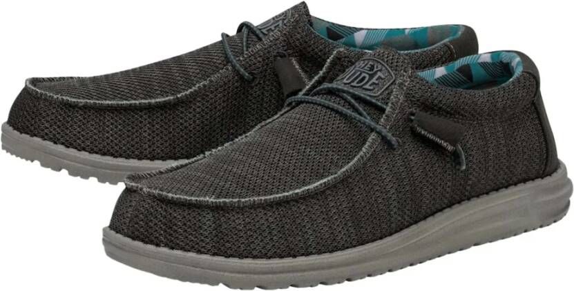 Hey Dude Wally SOX Lace Shoes Gray Heren