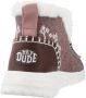 Hey Dude Denny Wool Faux Shearling Schoenen Bruin Vrouw - Thumbnail 6
