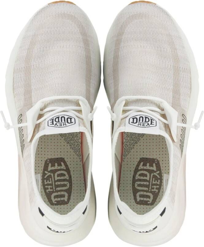 Hey Dude Witte Instapschoenen White Heren