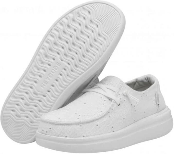 Hey Dude Witte Sneakers Wendy Rise Eyelet Boho White Dames