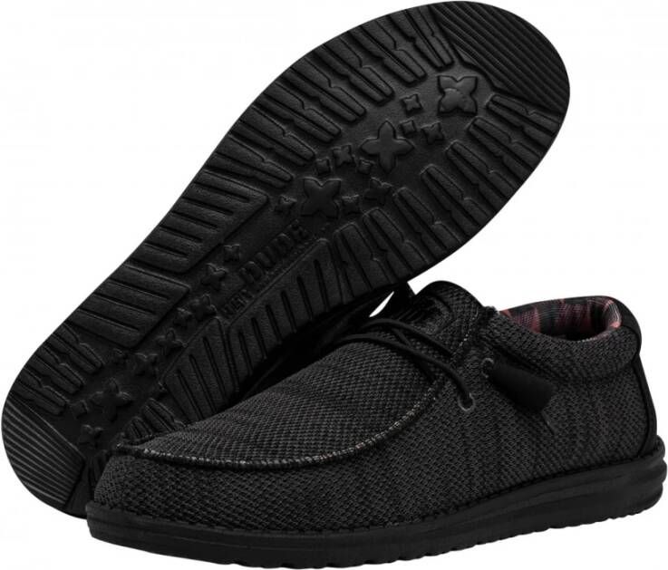 Hey Dude Zachte Wally Sox Classic Slip-On Sneaker Black Heren