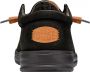 Hey Dude Zwarte Wally Grip Craft Leren Mocassin Black Heren - Thumbnail 6