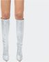 Hibourama Elegante leren laarzen met 10 cm hak Gray Dames - Thumbnail 3