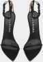 Hibourama Elegante satijnen sandalen met kristallen band Black Dames - Thumbnail 2