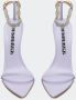 Hibourama Elegante satijnen sandalen met kristallen band Purple Dames - Thumbnail 2