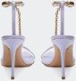 Hibourama Elegante satijnen sandalen met kristallen band Purple Dames - Thumbnail 3